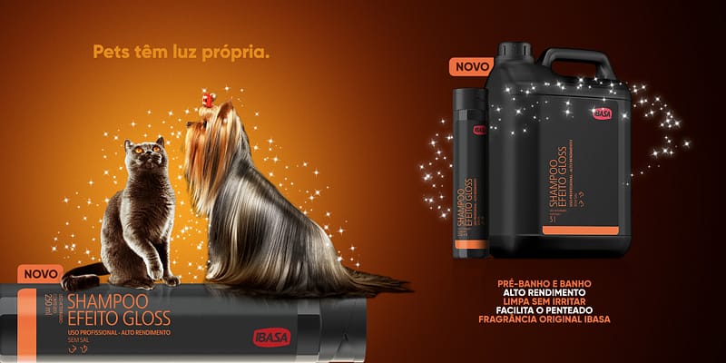 Ibasa lança Shampoo Efeito Gloss para os pets