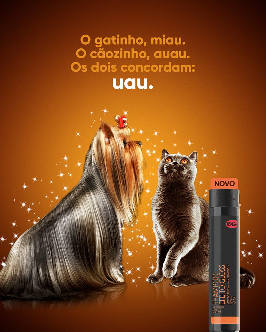 Ibasa lança Shampoo Efeito Gloss para os pets